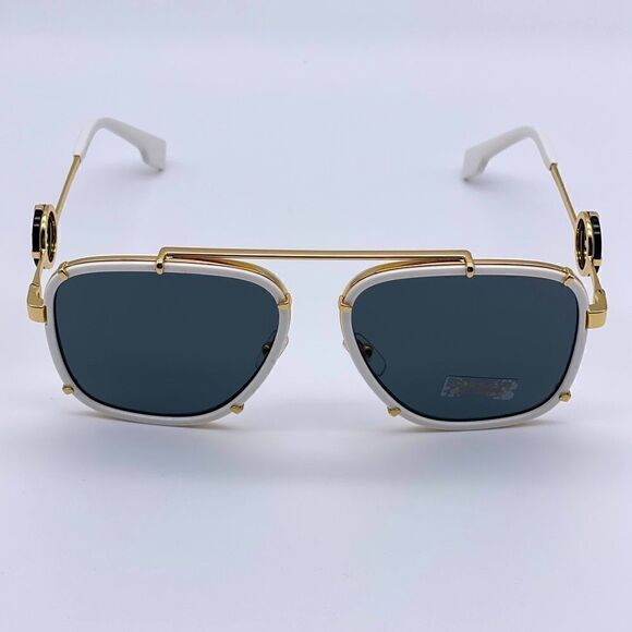 BRAND NEW VERSACE VE2233 147187 White/Dark Grey Unisex Sunglasses main image 7